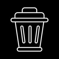 icono de vector de basura