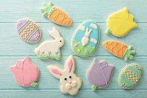 Easter decorated cookies photo