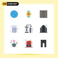 9 Creative Icons Modern Signs and Symbols of cashless kitchen android electronic stock Editable Vector Design Elements