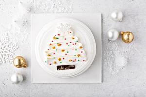 White Christmas cake photo