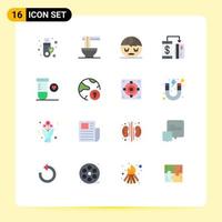 16 Creative Icons Modern Signs and Symbols of science smartphone spa payment digital Editable Pack of Creative Vector Design Elements