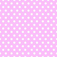 White polka dots on pink background. vector