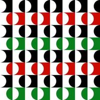 Red green black and white geometric pattern half tone  background use for cover, textile banner and etc. vector