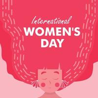 Flat design womens day event theme vector