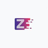 logotipo de la empresa letra z, vector de icono de estilo colorido z, elemento de plantilla de diseño limpio.