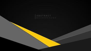 Abstract black and yellow geometric shapes background vector