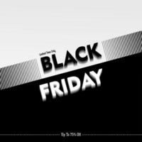 Black Friday Sale.  Modern minimalist design. Template for promotion, advertising, web, social and fashion ads. vector