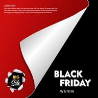 Black Friday Sale.  Modern minimalist design. Template for promotion, advertising, web, social and fashion ads. vector