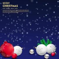 Merry Christmas background. Winter Holiday Posters or banners design in modern realistic style vector