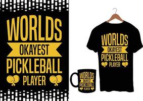 Pickleball tshirt design vector