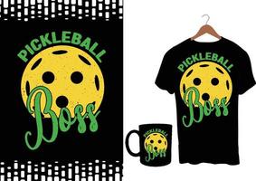 Pickleball tshirt design vector