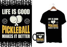 Pickleball tshirt design vector