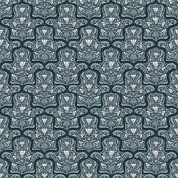 TURQUOISE SEAMLESS VECTOR BACKGROUND IN ART NOUVEAU STYLE WITH BLUE FLOWER ARRANGEMENT