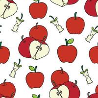 apple pattern seamless background vector