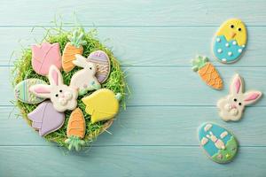 Easter decorated cookies photo