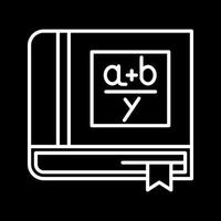 Algebra Book Vector Icon