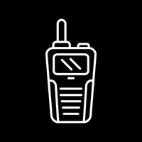 icono de vector de walkie-talkie