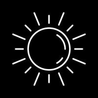 icono de vector de sol