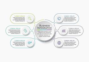 Presentation business infographic template vector