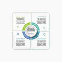 Presentation Business cycle infographic template vector