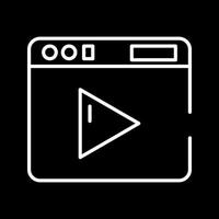 icono de vector de vídeo