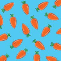 Carrot pattern background design vector