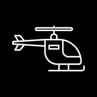 icono de vector de helicóptero