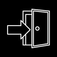 Exit Door Vector Icon