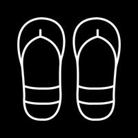 icono de vector de chanclas