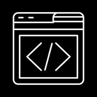 icono de vector de programación web