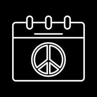 Peace Calendar Vector Icon