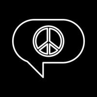 Peace Chat Vector Icon