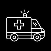 icono de vector de ambulancia