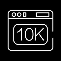 icono de vector de 10k