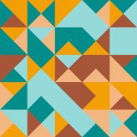 Geometric triangle seamless pattern vector