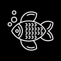 icono de vector de pescado