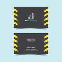 Print ready professional business card design template vector