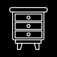 Chest Of Drawers Vector Icon