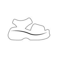 sandal icon illustration vector