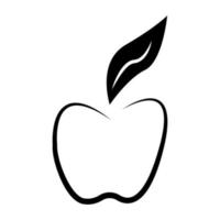 vector de ilustración de icono de manzana