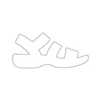 sandal icon illustration vector