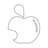 vector de ilustración de icono de manzana