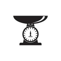 weighing vector icon illustration template