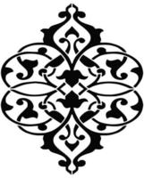 Black and white beautiful vector motifs