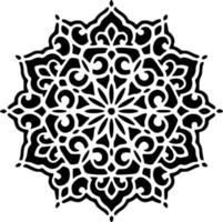 Black and white laser cut out designs vector