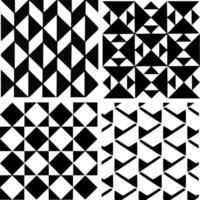 hermosos motivos vectoriales en blanco y negro vector