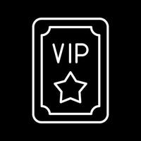 icono de vector de pase vip