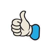 Like thumb icon logo, vector design