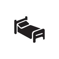 bed icon vector illustration simple design