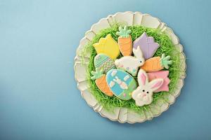 Easter decorated cookies photo